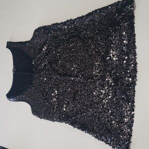 Express Black Sequin Top size XS